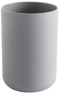 JAMAKALA Bathroom Toothbrush Cups Toothbrush Holder, 300ml Plastic Tooth Brushing Tumbler, Reusable Portable Mouthwash Cup for Drinking Rinsing Toothpaste Vanity Travel (Grey)