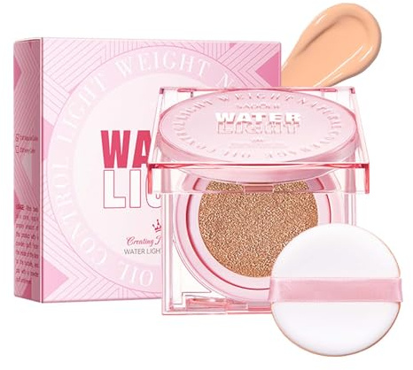 Mask Fit Cushion, CC Cream Air Cushion för felfri make-up, full täckningsfoundation, fuktgivande primer för naturlig hudton, concealer dolda rynkor och linjer för hela dagen