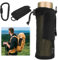 Funda Molle Táctica para Botella de Agua, Pouches de Malla Colapsables Portabotellas con Mosquetón para Correr Viajes Senderismo Ciclismo Camping
