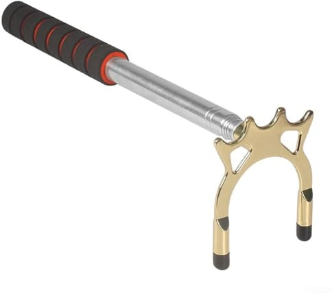 Pont de queue de billard avec poignée antidérapante en EVA en acier inoxydable, design rétractable pour un rangement et une utilisation pratiques (style A)