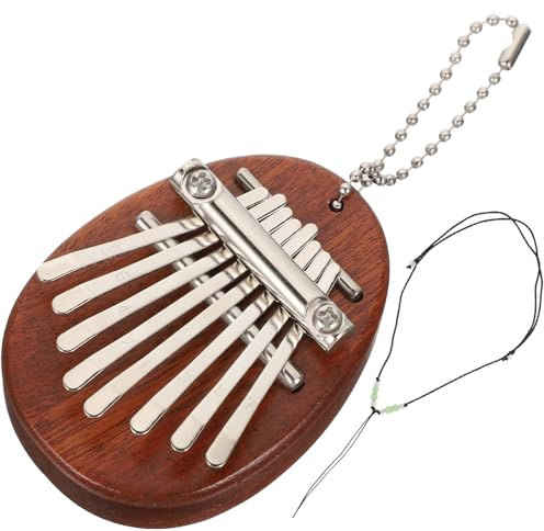 SHINEOFI Mini Kalimba Teclas con Cuerda Instrumento Musical Compacto y Ligero para Principiantes Piano de Pulgar Portátil para Música Melódica cualquier Lugar