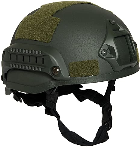 US Gefechtshelm Mich 2002 W/Rail Oliv