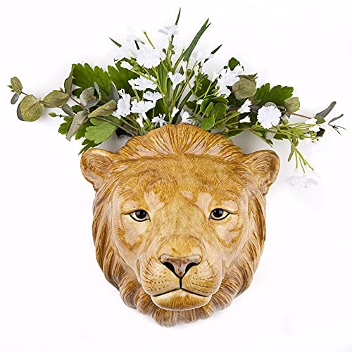 Quail Ceramics - Lion Wall Vase