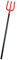 112cm Devil Fork Detachable Plastic Pitch Fork Diablo Trident Black Red Halloween Prop Weapon Horror Fancy Dress Costume Accessory Ladies Mens