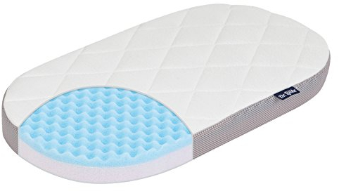 Julius Zöllner Dr. Lübbe Premium 70x37 cm – Babymatratze für den Stubenwagen - ideal für Neugeborene – Made in Germany - hochwertig und schadstoffgeprüft, atmungsaktiv, premium Liegekomfort