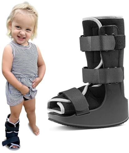 MARS WELLNESS Pediatric Walking Boot For Kids - Sprained Ankle Pediatric Ankle Brace - Kids Walking Boot - Large - Fits Children Ages 3.5-5.5 Years Old