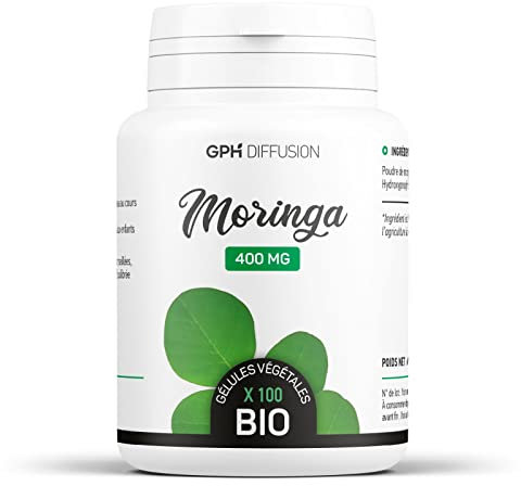 Moringa Oleifera BIO | 1200 mg/jour | 100 gélules végétales | 30 jours