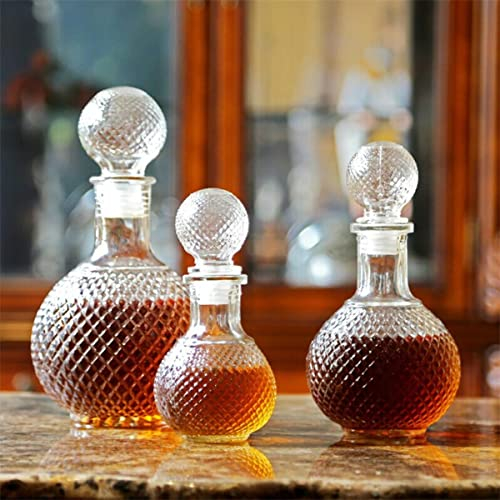 Accueil Bar boule ronde forme cristal whisky vin bière boire bouteille en verre décanteur whisky liqueur Carafe cruche d'eau Barware outils