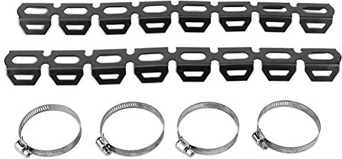 Moto di Scarico Scudo, Termico Isolamento Scudo Silenziatore Protezione Scarico Universale Collettori Tubo della Fiamma Paracalore Marmitta per Motocicletta Copertura Antiscottatura(Nero)