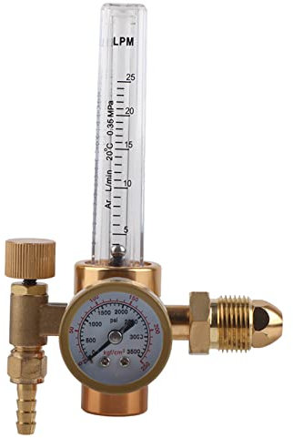 All Brass Argon Welding Flowmeter Argon Pressure Reducer Argon Regulator Pressure Reducer Gas Flowmeter G5/8 Male Thread CGA580 Connector