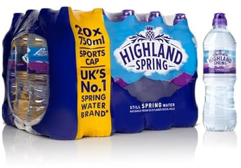 Highland Spring Still Water With Sports Cap 20 x 750ml