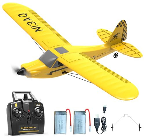 VOLANTEXRC RC Plane Age 14+ for Beginners, Sport Cub S2 Remote Control Airplane, 3CH Radio Controlled Plane for Adult and Kids with Xpilot Stabilization System RC Aeroplane Toy (761-14)