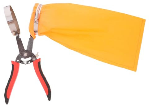 DIKACA cueilleur de Fruits Ramasseur de Fruits Cueille-Fruits Cueilleur de mangues Outil Pratique Cueilleur de Cerises cueilleur d'avocat râteau à bleuets cueilleur d'agrumes Acier