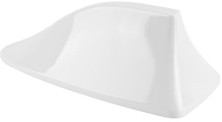 Enwye Antenna a Pinna Di Squalo, Antenna Per Auto Con Amplificatore Di Segnale Radio Universale, Base Per Tetto Con Base Adesiva Per Camion, SUV, Furgone (bianca)