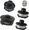 Yurefax Strimmer Spool Line, for Maki-ta 196146-9 195858-1, 1.6mm Trimmer Spool Line, for Maki-ta Akkusense 18V DUR1817 DUR181RF DUR181 Grass Trimmer (6 spools+2 caps) Strimmer Spool Replacement(BLACK