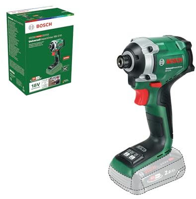 Bosch 18V System visseuse à chocs sans fil UniversalImpactDrive 18V-210 (visseuse à chocs puissante et compacte pour le travail du bois)
