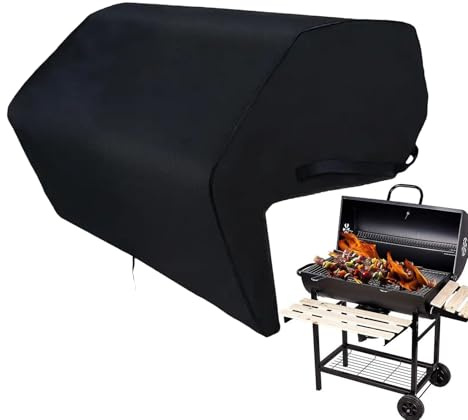 Cubierta de parrilla incorporada - Construcción de tela de oxford de servicio pesado, protección para exteriores duraderas a prueba de viento a prueba de agua, diseño seguro de ajuste cómodo | Quemado