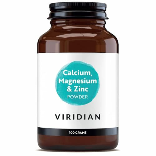 Viridian - Calcium Magnesium & Zinc Powder, 100g | with Vitamin C & Malic Acid | Supports Bone Health, Immunity & Cognitive Function | Skin, Hair, Nails & Eyes | Nutritionist Formulated