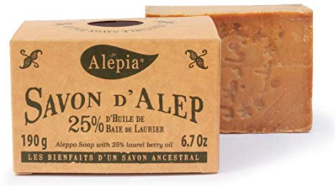 NOVA ENGEL Jabón De Alepo Sólido 25% De Bayas De Laurel 190 Gr