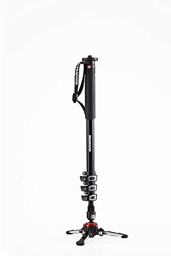 Manfrotto XPRO 4 sección vídeo de Aluminio monopié, Negro (mvmxproa4us)
