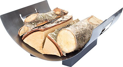 Valiant York Stainless Steel Fireside Log Storage Stand