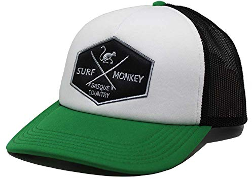 DRESSED IN MUSIC PLAY WITH ME Gorra Trucker Acolchada Classic - Gorras Hombre/Mujer - Talla única - Ajuste Snapback (Negro/Verde)