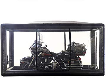 Ultimate Bike Shield - Inflatable Indoor Motorcycle Cover Black, 12' / 3.7m
