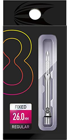 Target Darts Unisex's Fixed Slim Titanium Dart Shafts Flight System, Silver, 33mm