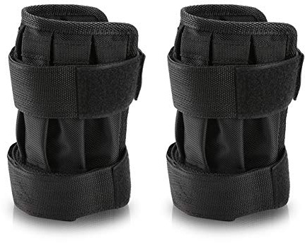 Bandes Lestées pour Poignet et Cheville, 1 Paire de Sangles de Poids Réglables pour Poignet de Cheville, Poids de Manchette pour Bras de Jambe avec Poche Vide pour Plaques D'acier (non Incluses)