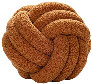 lulalula Cuscino a sfera con nodo in peluche,Cuscino rotondo a sfera con nodo morbido,Cuscini a sfera con nodo creativo,Cuscino lombare per divano cuscino