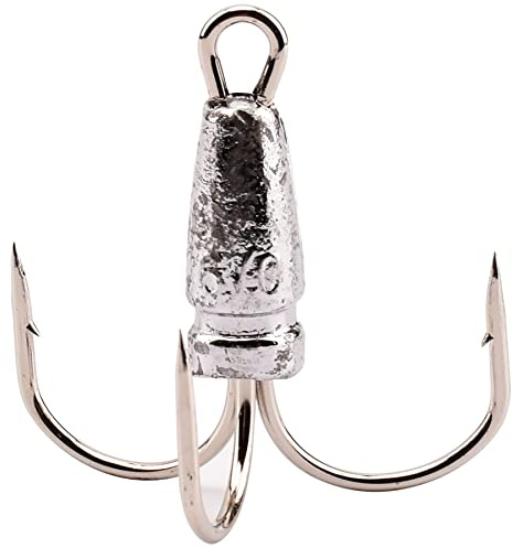 4 x Haken zum Aufhängen von Gewichten, Drillingshaken (6/0, 8/0, 10/0, 12/0, 14/0, 16/0) (6/0–4 Stück)