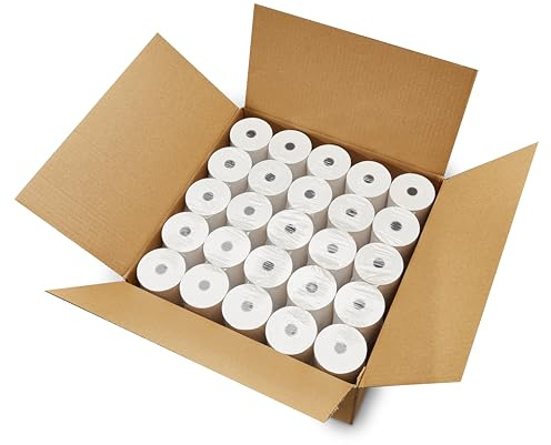 (100 Rolls) 3 1/8 x 230 Thermal Paper Receipt Rolls (55 GSM - Honeycomb Core) Fits All POS Cash Registers Printers, Clover Square Stations, Star Micronics SCP700, TSP100 BPA Free - ShopSmart Online