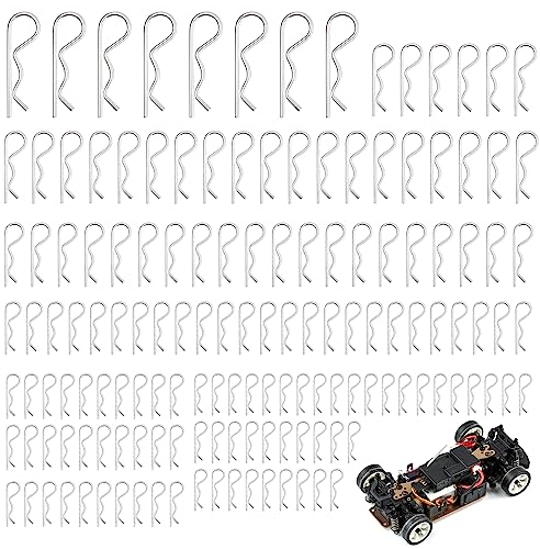 Goupille Fendue R 150 Pièces R Clip Goupille, 6 Tailles Goupilles-Ressorts, Goupille Beta Inox, Goupille De Verrouillage À Ressort, Goupilles De Sécurité, Pour Attelage,Tondeuses À Gazon,Tracteurs