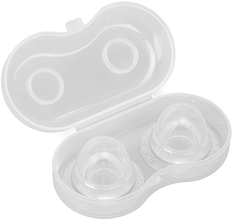 Scatola Portaoggetti, Ventose in Silicone per Correttore Capezzoli per Donne Incinte Ventosa 2 Pezzi Allattamento Al Seno Trasparente