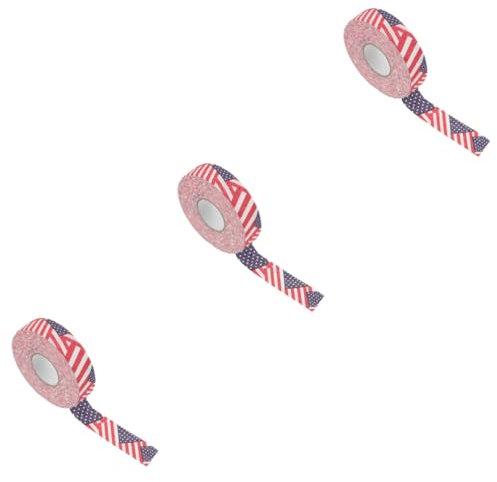 Yardwe 3 Rollen Hockeyband Eishockey Tape Sport Tape kineso-Tape Schweißabsorbierendes Schlägerband Schleife Golfgriffe Netz verschleißfestes Klebeband Schutz für Hockeyschläger Baumwolle