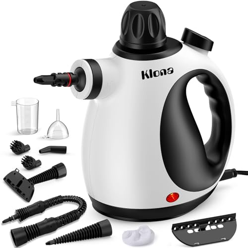 KOITAT Steam Cleaner, Multi-purpose Steam Cleaner Handheld Device with 10 Accessories for Removing Steam Cleaning for All Dirt, Upholstery Furniture, Tiles, Sofa, Floor, Upholstery, Window, Car.