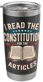 History Teacher I Read The Constitution For Articles Joke Stainless Steel Insulated Tumbler