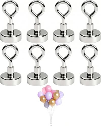 DLPRK 8 Piezas Peso Magnético para Globos, Soporte Reutilizable para Decoración de Bodas y Fiestas