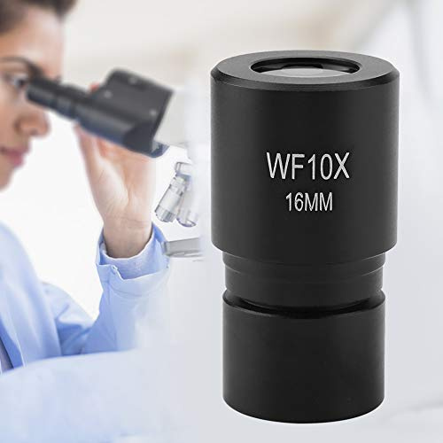 Elprico Microscope Biologique WF10X Oculaire de 16 Mm, Image Lumineuse et Claire pour Montage Oculaire de Microscope 23,2 Mm, Protège la Vue, Convient aux Chercheurs de Laboratoire