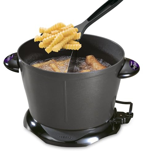 Presto 05450 DualDaddy Electric Deep Fryer, Black