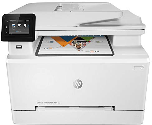 HP LaserJet Pro M281fdw All in One Wireless Color Laser Printer, Amazon Dash Replenishment ready (T6B82A), One size, White