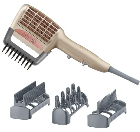 INFINITIPRO BY CONAIR 4-in-1 Frizz Free Styling Hair Dryer, 1875W Hair Dryer and 4 Attachments
