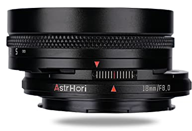 AstrHori Objectif d'appareil Photo F8 Tilt Shift Ultra Grand Angle Manuel à Distance focale Fixe pour Cadre Complet Canon RF Montage caméra sans Miroir