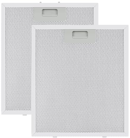Filter Dunstabzugshaube 320x260mm (2x) Metallfilter für Dunstabzugshauben Metallgitter Fettfilter Metall Abzugshaube für Küchenabzugshauben