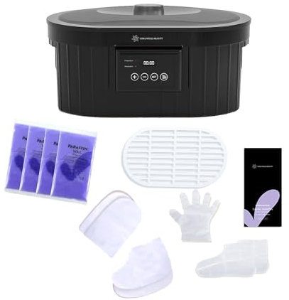 Macchina per cera di paraffina per mani e piedi, 5000 ml Bagno di paraffina con scaldabagno di cera di paraffina di lavanda per trattamento professionale spa e artrite a casa