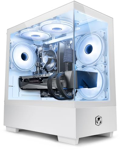 Vibox III-189 High End Gaming PC Weiß • Intel Core i7 9700KF 4,9 GHz • Nvidia RTX 4070 OC 12 GB • 32 GB RAM • 1 TB SSD • 600W PSU • Windows 11 • WiFi