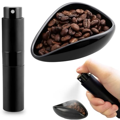 Kaffebönor doseringskopp set keramik med 20 ml RDT sprayflaska | Keramisk doseringskopp med RDT-sprayflaska exakt mätning för jämn bryggning perfekt för kaffeälskare