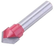 1pc 8mm Shank 90 Degree V Groove Template V-Groove V Grooving Router Bit - 1/2x 1/2