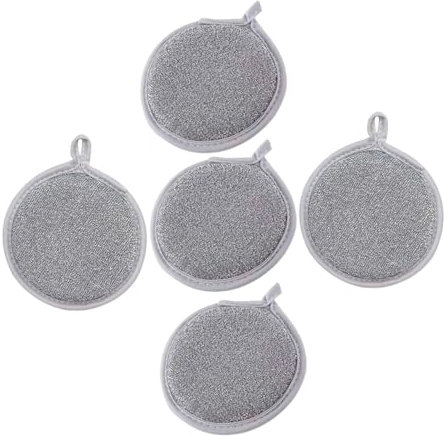 Healeved Spugne Per La Pulizia Dei Piatti Antigraffio 5 Pezzi Panni Per La Pulizia in Rete Per La Cucina Lavabili in Lavastoviglie