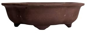 Oglaserade keramiska bonsaigrytor (design 8, 18 cm)